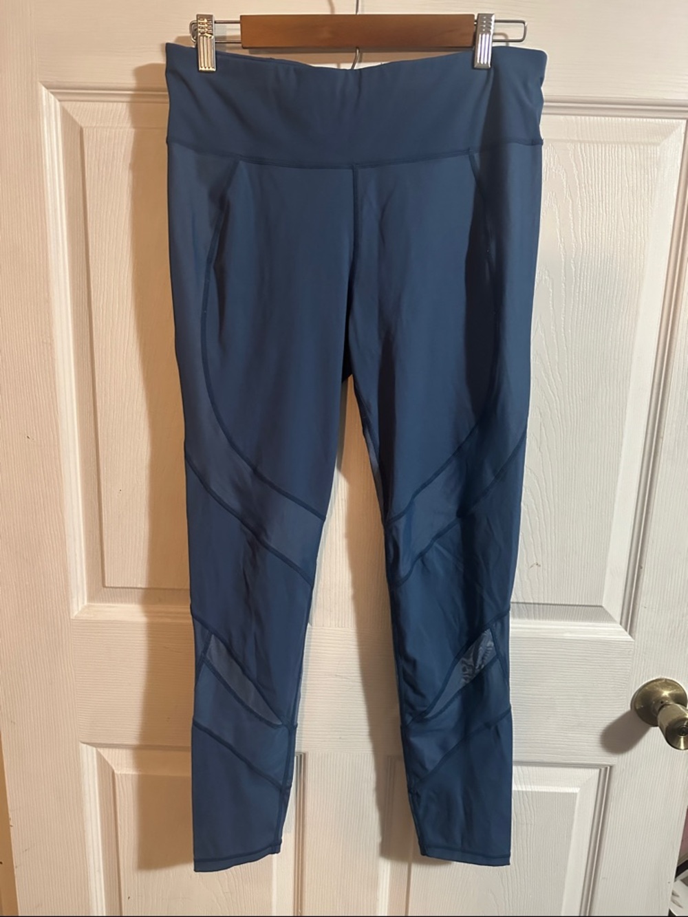 Sweaty Betty Blue High-Waist Athletic Leggings